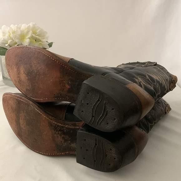 🔥BOULET MEN’S TWO-TONE WESTERN LEATHER BOOTS🔥 - Picture 14 of 15